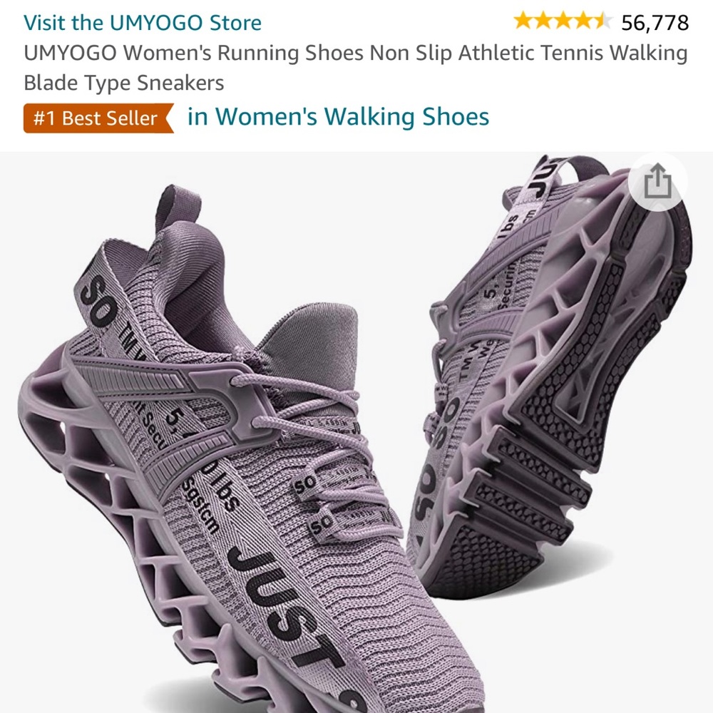 Never worn running shoes